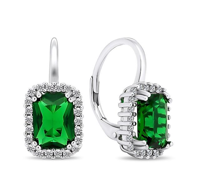 Brilio Silver Ohrring-Set Moderne Silberohrringe mit Smaragden EA400WG günstig online kaufen