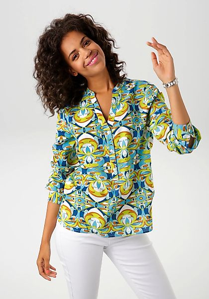Aniston CASUAL Schlupfbluse, mit extravagantem, grafischen Druck günstig online kaufen