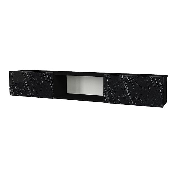 en.casa Lowboard, »Paltamo« Fernsehschrank 180x31x29,5cm Marmor, günstig online kaufen