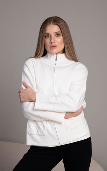 Passioni Strickjacke mit Reißverschluss, Stehkragen und günstig online kaufen