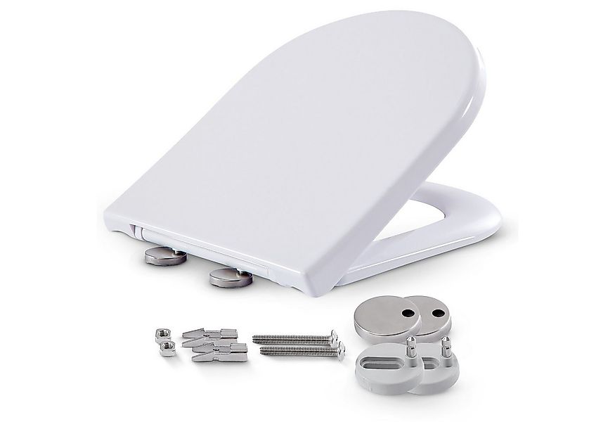 Arebos WC-Sitz Toilettendeckel mit Absenkautomatik Klodeckel Toilettensitz günstig online kaufen