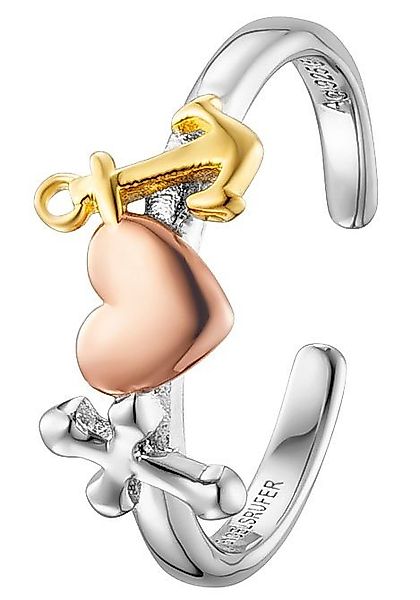 Engelsrufer Silberring Glaube Liebe & Hoffnung Tricolor günstig online kaufen