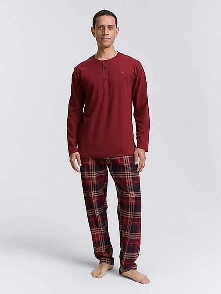 TOM TAILOR Pyjama Unterwäsche (2 tlg) Pyjama-Set mit Karomuster günstig online kaufen