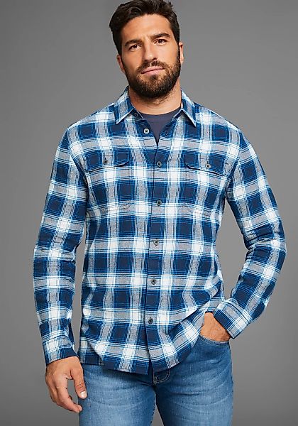 Mans World Flanellhemd, mit Brusttaschen günstig online kaufen