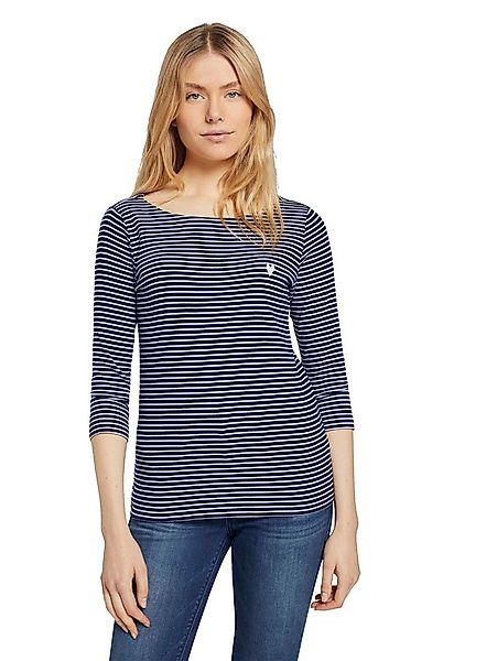 TOM TAILOR 3/4-Arm-Shirt mit Streifenmuster günstig online kaufen