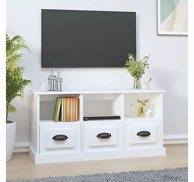 furnicato TV-Schrank Weiß 100x35x50 cm Holzwerkstoff günstig online kaufen
