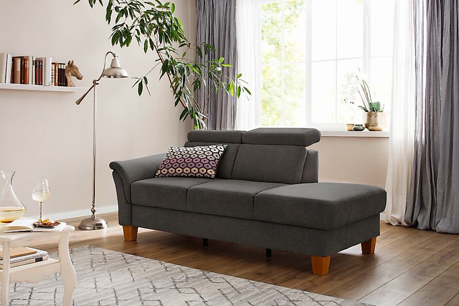 Home affaire Recamiere "Conville" incl. Kopfteilverstellung, Federkern, wah günstig online kaufen