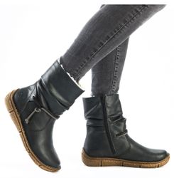 Rieker Winterboots, Winterstiefelette, slouchy Schaft, Reißverschluss, günstig online kaufen