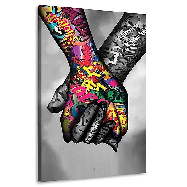 Artedinoi Leinwandbild Pop Art In Love, günstig online kaufen