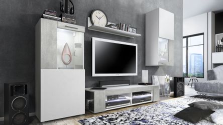 Vladon Wohnwand Movie, (Anbauwand, bestehend aus günstig online kaufen