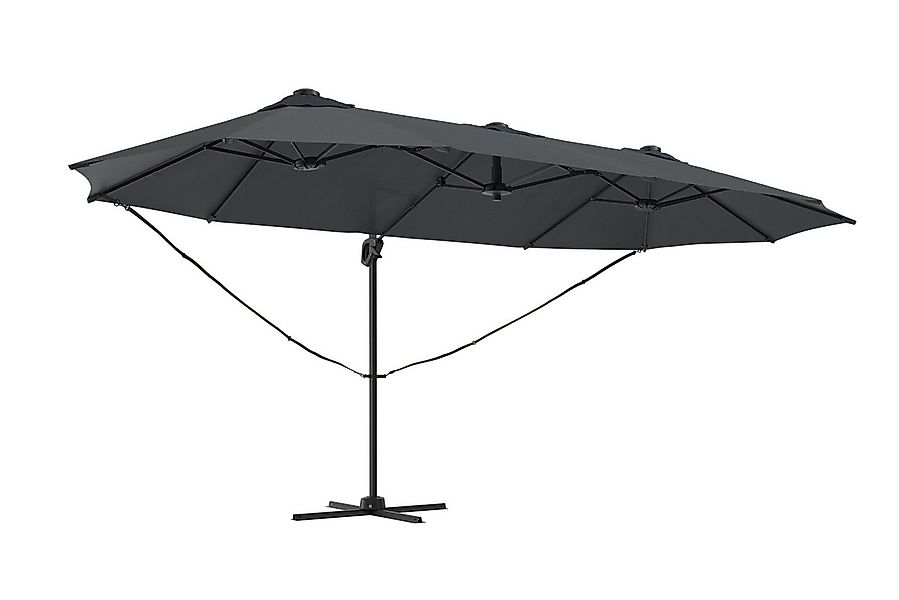 KONIFERA Ampelschirm »Elba« Twin in anthrazit oder creme erhältlich, LxB: 2 günstig online kaufen