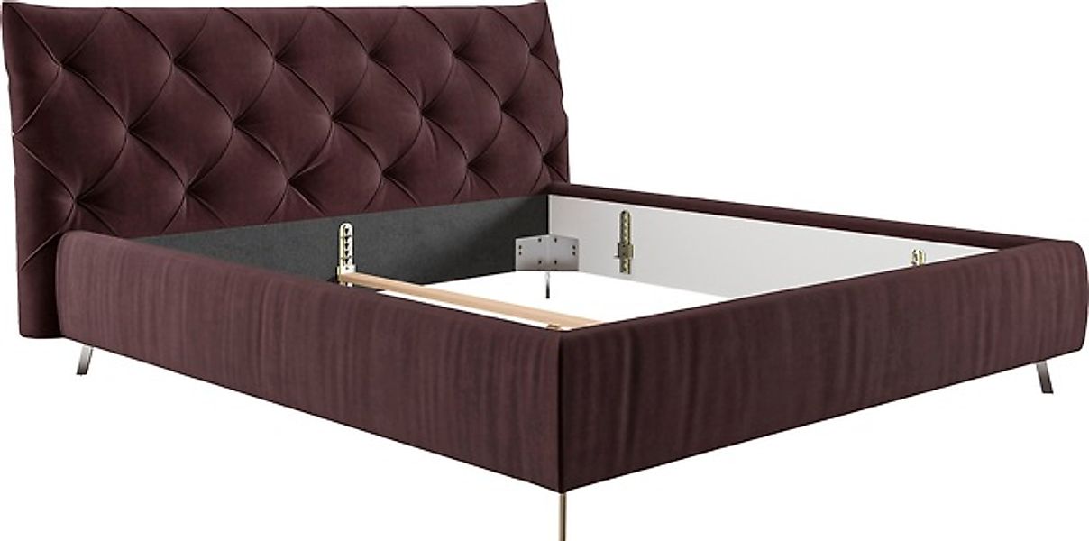 Places of Style Polsterbett "Elloree in 4 Breiten bis 200cm, auch in Leder" günstig online kaufen