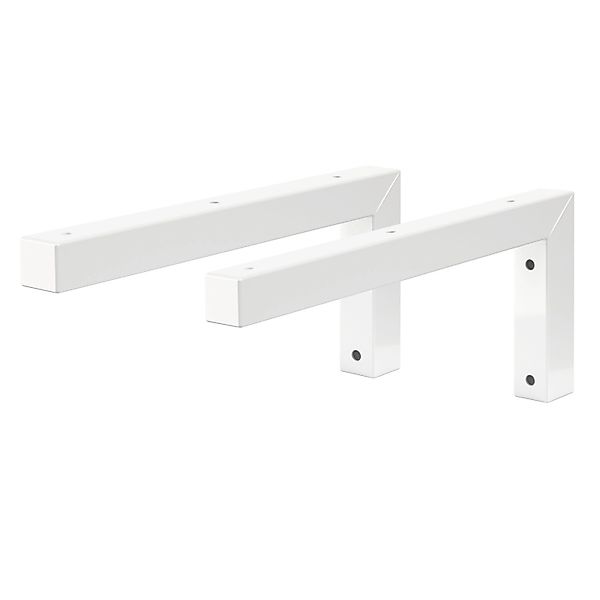 ML-Design 2Er Set Wandkonsole Winkel L-Form für Waschtisch 350x150 mm Weiß günstig online kaufen