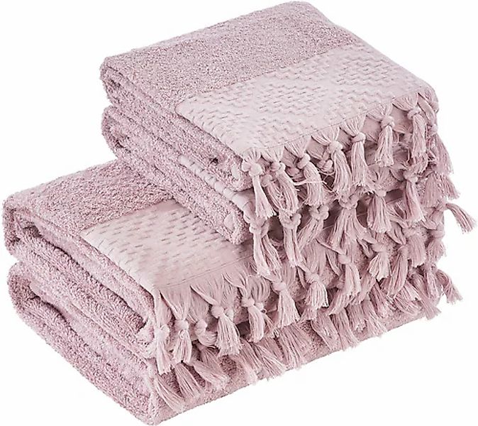 done.® Handtuch Set »Provence Bohéme« Uni-Farben, Boho-Style, mit auffällig günstig online kaufen