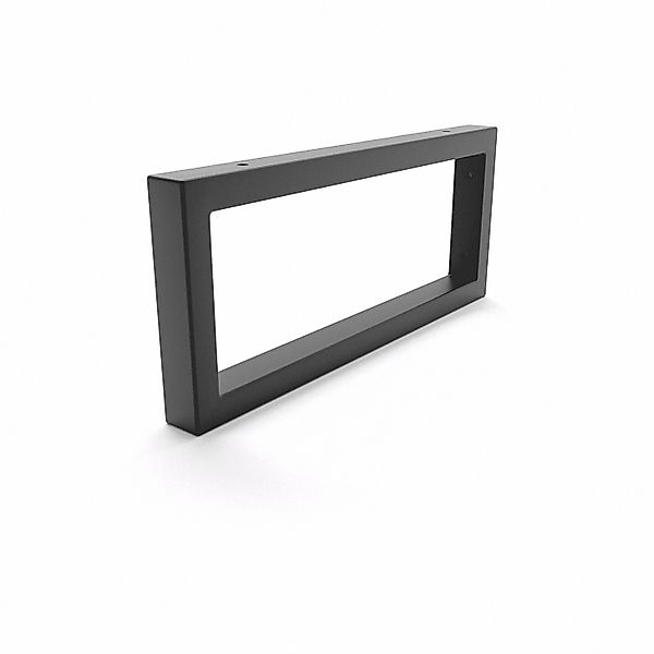 HEVVA Waschtischhalterung RHEIN 15 cm Hoch 35 cm Tief 1 Halter Schwarz günstig online kaufen
