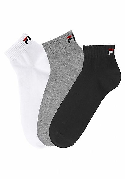 Fila Kurzsocken, (3 Paar), mit Logostickerei günstig online kaufen