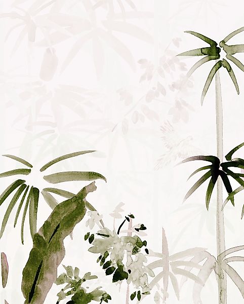 Komar Bild "Bamboo Drawing" Natur 1 Stk. tlg. Wandbild zur Dekoration - ohn günstig online kaufen