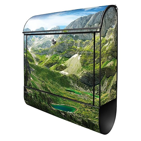 Banjado Design Briefkasten Schwarz Pulverbeschichtet 39x47x14cm 2 Schlüssel günstig online kaufen