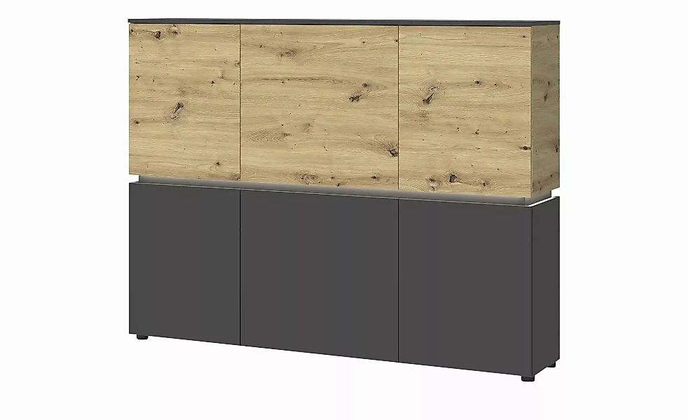 Highboard Soft-Close Luci ¦ grau ¦ Maße (cm): B: 166 H: 132 T: 40 Kommoden günstig online kaufen