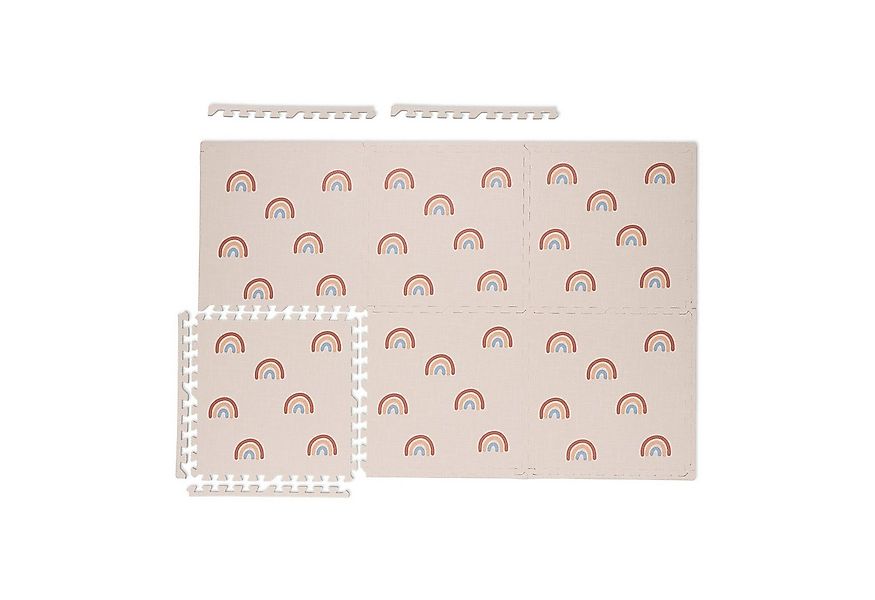 relaxdays Spielmatte Puzzlematte Regenbogen im 6er Set günstig online kaufen