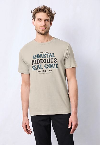 STREET ONE MEN T-Shirt, mit Rundhalsausschnitt günstig online kaufen