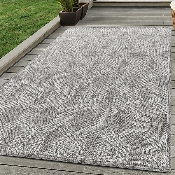 Carpettex Outdoorteppich Geometrisch Design, Läufer, Höhe: 7 mm, Outdoor Te günstig online kaufen