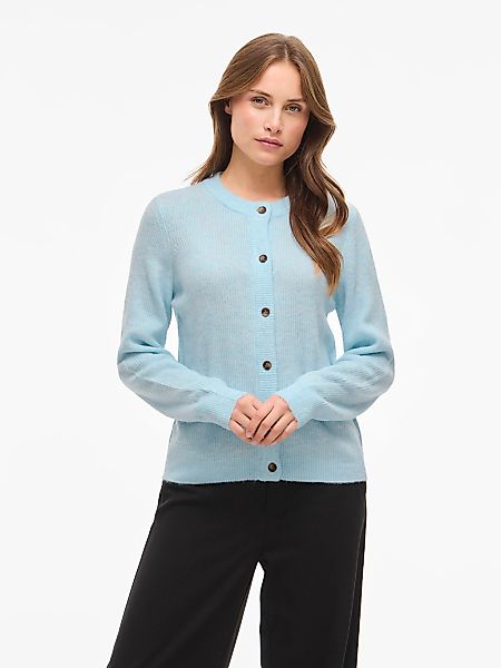 Vila Strickjacke "VIVIOLI O-NECK RIB KNIT CARDIGAN-NOOS" günstig online kaufen