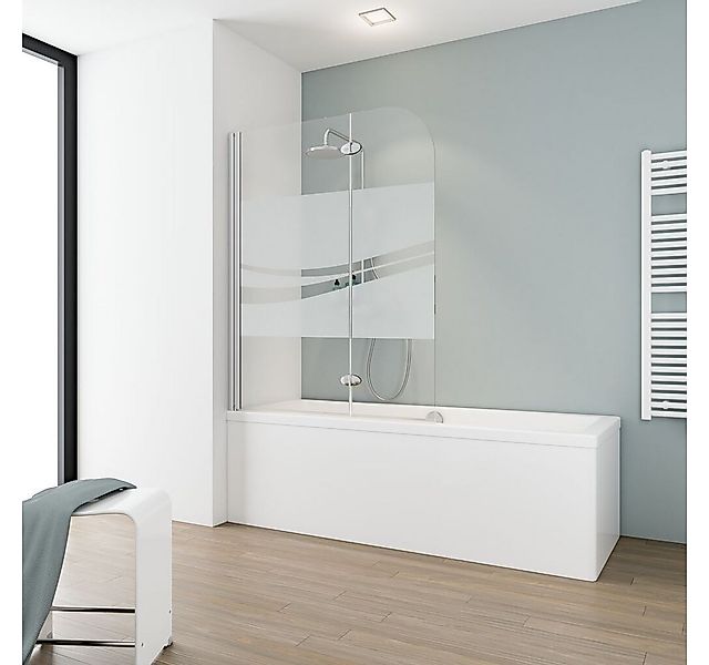 Schulte Badewannenfaltwand Komfort, 5 mm Sicherheitsglas, (2 tlg), Dekor Li günstig online kaufen