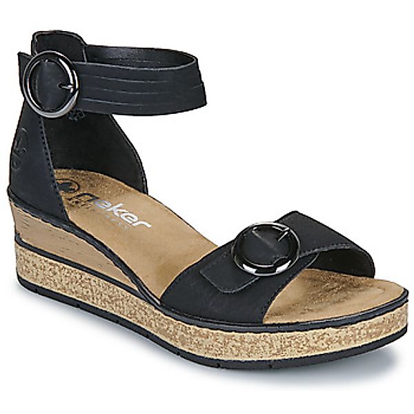 Rieker Keilsandalette Sommerschuh, Urlaubsschuh, Sandale mit trendy Fesselr günstig online kaufen