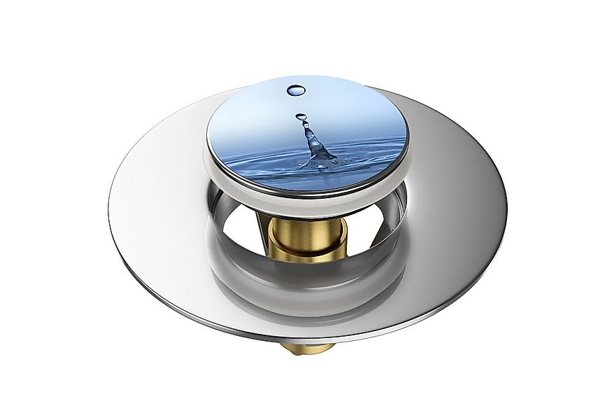 Sanilo Waschbeckenstöpsel Pop-Up Tropfen, hochwertig, universell, mit Motiv günstig online kaufen