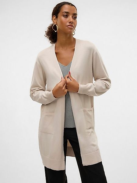 Vero Moda Cardigan Damen Cardigan lange Strickjacke loose fit VMSILJE LS OP günstig online kaufen