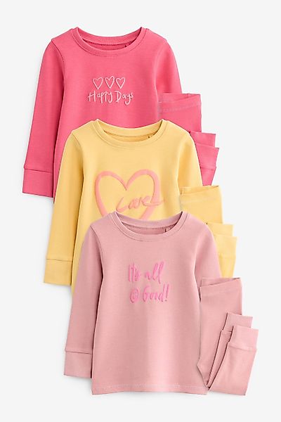 Next Pyjama 3er-Pack Schlafanzüge mit Print günstig online kaufen