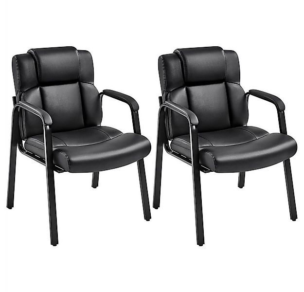 Yaheetech Bürostuhl, 2-er Set Besucherstuhl Konferenzstuhl günstig online kaufen