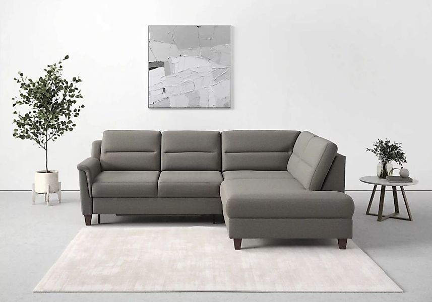 sit&more Ecksofa "Farö L-Form", inklusive Federkern, wahlweise mit Bettfunk günstig online kaufen