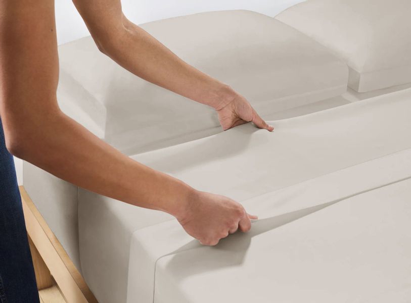 Sitheim-Europe Bettlaken Glattes Bettlaken ohne Spanngummi, günstig online kaufen