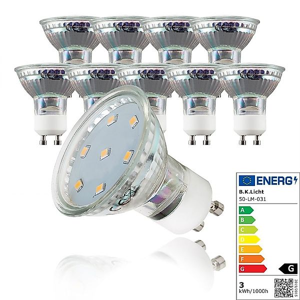 B.K.Licht LED-Leuchtmittel 50-LMF-001-10, GU10, 2700K - günstig online kaufen