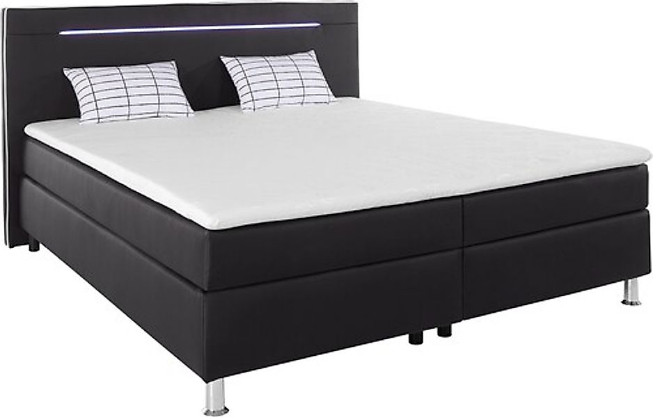 COLLECTION AB Boxspringbett, inkl. LED-Beleuchtung, Topper und Kissen günstig online kaufen