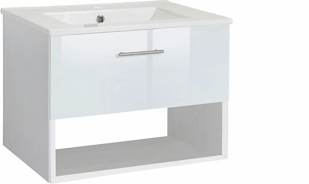 welltime Waschtisch "Trento Light mit Keramik-Auflagebecken", 1 Auzug und 1 günstig online kaufen
