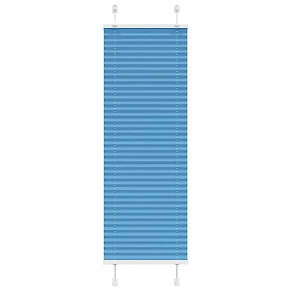 vidaXL Plissee Blau 40x150 cm Stoffbreite 39,4 cm Polyester 4015182 günstig online kaufen