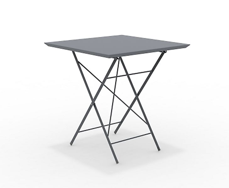STEP - robuster Outdoortisch klappbar 70x70 cm dunkelgrau günstig online kaufen