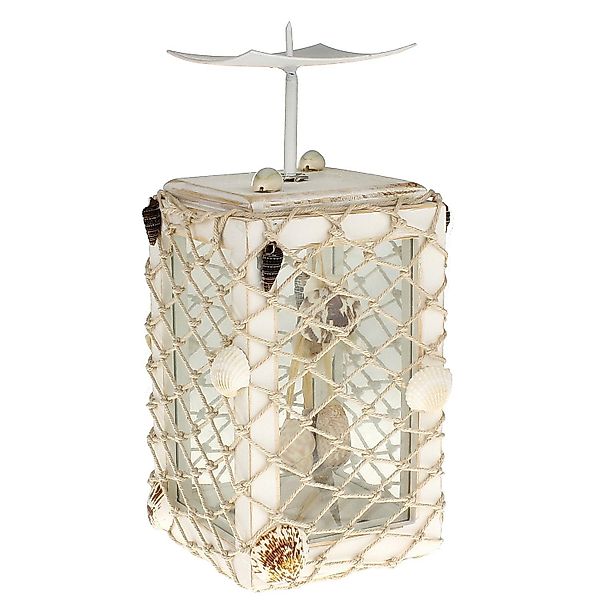 Macosa Home Kerzenhalter maritim weiß mit günstig online kaufen