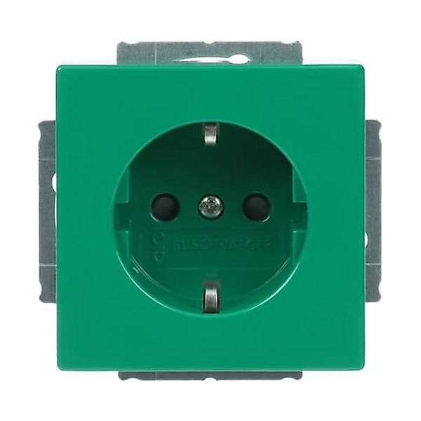 Busch-Jaeger SCHUKO Steckdosen-Einsatz grün RAL6032 20 EUCKS-13-82-101 günstig online kaufen