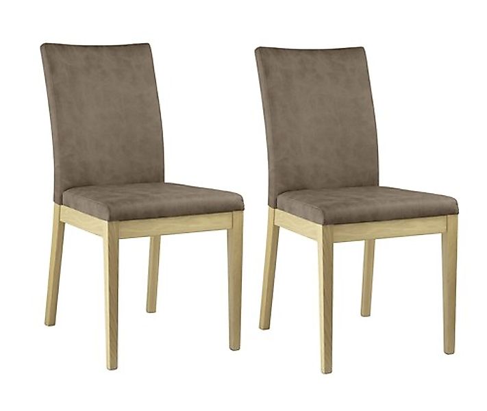 Home affaire 4-Fußstuhl »Dendres« (Set) 2 Stk. Microfaser Sitz und Ruecken günstig online kaufen