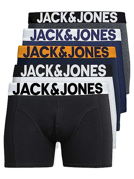 Jack & Jones Boxershorts Solid (5-St., 5er Pack) gute Passform durch elasti günstig online kaufen