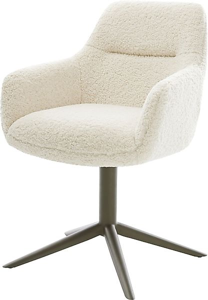 DELIFE Polsterstuhl Pejo-Flex, Fußkreuz Effektfinish Titan günstig online kaufen