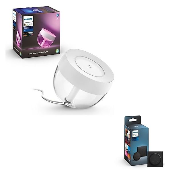 Philips Hue White & Color Ambiance Tischleuchte Iris in Weiß 570lm inkl. Ta günstig online kaufen