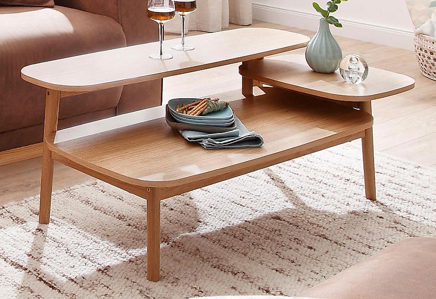 Woodman Couchtisch "Eichberg, Kafeetisch, Sofatisch, Wohnzimmertisch" mit 3 günstig online kaufen