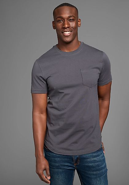 Bruno Banani Longshirt, mit abgerundetem Saum günstig online kaufen