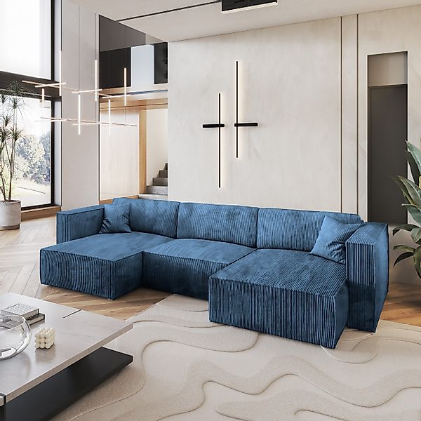 Masseno Ecksofa SARMO mit Schlaffunktion U-Form, günstig online kaufen