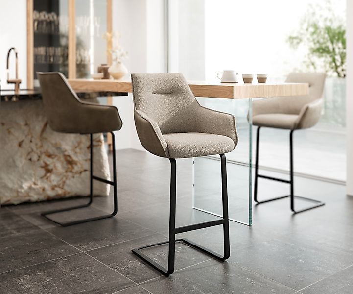 DELIFE Barhocker Alja-Flex, Freischwinger flach Metall günstig online kaufen